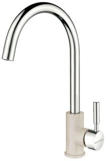 Смеситель для кухни Paulmark Holstein Ho212063-BECR бежевый/хром